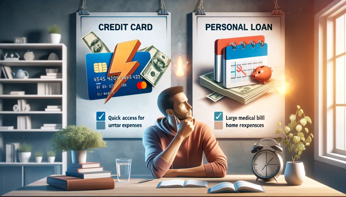 In an emergency, you may require a credit card or a loan, but which should you use?